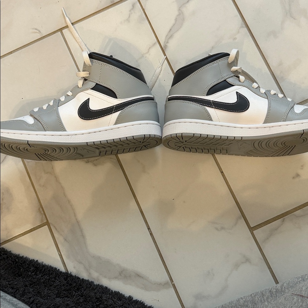 Nike Air Jordan Gray and White Sneakers - Picture 5 of 5